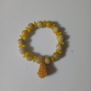 Yellow baby bud a bracelet